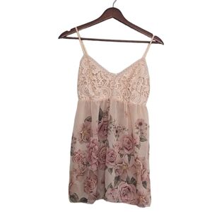 Olive Tree Babydoll Top, Size Large